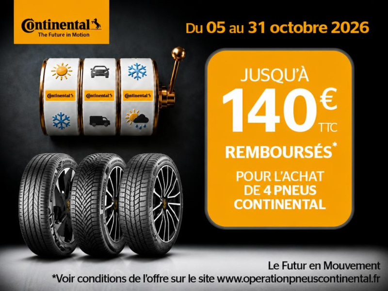 OFFRE PNEUS CONTINENTAL