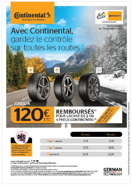 PROMOTION PNEUS CONTINENTAL