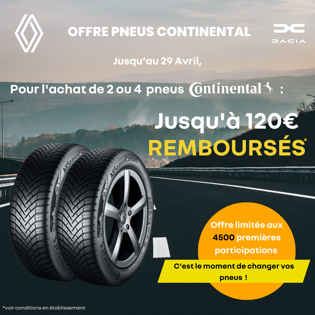 🛞 OFFRE PNEUS CONTINENTAL 🛞
