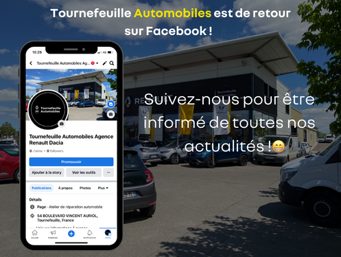 TOURNEFEUILLE AUTOMOBILES EST DE RETOUR SUR FACEBOOK