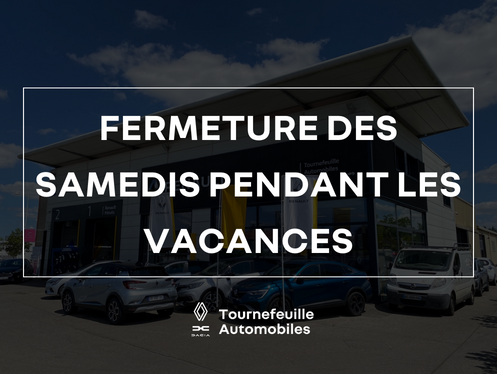 FERMETURE DE L'&Eacute;TABLISSEMENT LES SAMEDIS