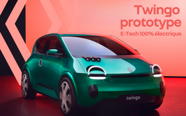 Nouvelle Twingo prototype 100% &eacute;lectrique