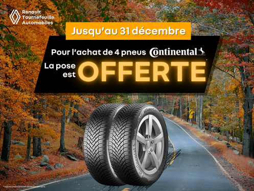 OFFRE PNEUS CONTINENTAL